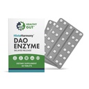 건강한 Gut HistaHarmony | 지연 방출 DAO 효소 보충 | 30,000 HDU Diamine Oxidase Histamine Blocker | 60 서빙