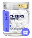 Cheers Restore | DHM + L-Cysteine와의 보충 | 음주 및 지원 후 더 나은 느낌 | 12 복용량 | Dihydromyricetin, Cysteine, Prickly Pear, B-Vitamin, Ginger