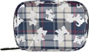 Plaid Scottish Dog Pill Box 7 Day Pill Case Travel Pill 주최자 가방 지퍼 휴대용 주간 케이스 컴팩트 크기 비타민 보충 홀더