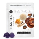 Barker Wellness Nighttime Mushroom Adaptogen Gummies – Vegan, 재시, 사자 Mane, Chaga, Cordyceps & Adaptogens와 설탕없는 기능성 버섯 Gummies – 비 GMO, 60 카운트