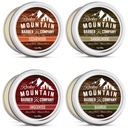 Beard Balm Variety Pack - Argan Oil, Shea Butter, Coconut Oil & Jojoba Oil - 비타민 및 미네랄이 풍부한 4 개의 천연 샘플 (1 온스)