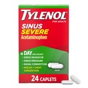Tylenol Sinus Severe 주간 찬 & 유출 기복 약 모자, 비 Drowsy 고통 Reliever, Fever 흡진기 Expectorant & Decongestant, Acetaminophen, Guaifenesin & Phenylephrine HCl, 24 ct