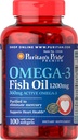 Puritan의 Pride Omega-3 물고기 기름 1200 mg (360 mg 활동적인 Omega-3) - 100 Softgels