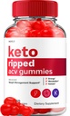 Keto Ripped ACV Gummies - 고급 Ripped Keto + ACV 무게 관리 Gummies Apple Cider Vinegar Ripped ACV Gummies Dietary 보충 리뷰 추가 강도 (60 Gummies)