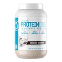 NutraOne ProteinOne Whey Protein은 남성 및 여성을위한 단백질 쉐이크 파우더와 복구 및 빌드 근육을 촉진합니다 (쿠키 및 크림, 2 LB)