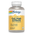 SOLARAY 칼슘 & 마그네슘 구연산염 2:1 비율 w/Vitamin D-3의 건강한 뼈, 근육 & 신경계 지원, 높은 흡수 180 캡슐