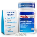 적시 산성 흡진기 Famotidine 20mg - Heartburn 기복과 산 Indigestion 증상을 위한 Anatcid 산 Reflux 약 - 200의 정제