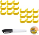 알약 병, 쉬운 약물 병 라벨 클립 - Marker, Labels (18pcs)와 팩
