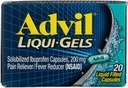 Advil Pain Reliever/Fever Reducer Liqui-Gels 20 CP - 팩 구매 및 저장 (팩 2)