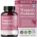 여성을 위한 순수한 미생물 PH 균형 질 Probiotics - 냄새 & Itch 지원 - Cranberry, Lactobacillus & Prebiotics를 가진 질 건강 알약 - Feminine Wellness Daily Supplement - 60의 캡슐