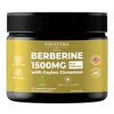 VINATURA Berberine 1500mg - Ceylon Cinnamon를 가진 Berberine 보충교재, 최대 힘 Berberine HCL - 90의 캡슐