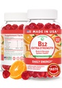 Lunakai Extra Strength 3000mcg 비타민 B12 Gummies - 미국, 맛있는 일일 에너지 및 대사 지원 - Vegan B12 Methylcobalamin 보충 60ct