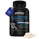 ORPHIC NUTRITION 글루코사민 Chondroiting MSM 2100MG (90 모자) - 남자 & 여자를 위한 합동 지원 보충교재 * - 합동 연골 & 기동성 지원