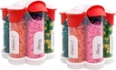 Extra Large Pill 주최자 Daily, Weekly, 월간 보충 병, 7 XL Compartments (2 팩 콤보)가있는 귀여운 Blossom Pill 분배기 (레드 2 팩)