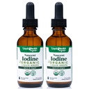 LIQUIDHEALTH USDA 유기 Nascent Iodine 액체 하락, Thyroid & Immune 지원, 에너지 보충교재를 위한 순수한 Iodine 보충교재 - 미국, 채식주의자, 무색, 몰취미한 Tincture (2 팩)에서 만드는