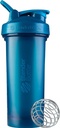 BlenderBottle Classic V2 Shaker Bottle Perfect for Protein Shakes and Pre Workout, 28-Ounce, 오션 블루