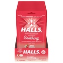 HALLS Throat Soothing (이전 HALLS Breezers) 크림 딸기 스로트 드롭, 12 가방의 25 드롭 (300 총 드롭)
