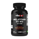 Melatonin 30 mg 비타민 B6 - 240 빠른 용해 정제 높은 순수성 수면 지원 - 약 자유로운, 자연적인 감귤류 풍미 – 채식주의, 비 GMO, 글루텐 자유로운