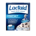 Lactase Enzyme를 가진 Lactaid 빠른 행동 Lactose Intolerance 기복 모자lets는 가스, bloating & Diarrhea 때문에 Lactose 감도, 여행 & On-The-Go, 1의 12 팩을 위한 이상으로,