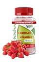 Strawberry 맛 비타민 B 복합체 Gummies - 비타민 C가있는 B 복합체 - Nervous System과 Boosts Energy Level을 지원합니다 - Cognitive Function과 유사합니다 - Great Tasting and Easy to Swallow