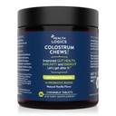 건강 논리 Colostrum Chews-Colostrum 보충교재 Gut 건강을 위한 25% IgG, 면역 지원, 머리 성장, 바닐라 풍미, 90의 서빙, 전체적인 Bovine Colostrum Superfood