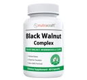 Nutracraft Black Walnut Detox Cleanse Supplement | 블랙 호두, 웜우드, Clove, PAU D'Arco, 호박 씨앗, 마늘, 아연 | 인스타트 가드 인스 타 그램 | 60 캡슐