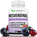 여분의 힘 Resveratrol 1568mg - 180의 캡슐 - 3 달 공급 | 산화 방지제 보충교재 | 자연적인 Trans-Resveratrol 알약 | 노화 방지를 위한, 심장 건강, 면역 체계 & 뇌 기능