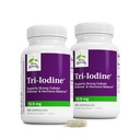 Terry Naturally Tri-Iodine - 칼륨 Iodide 및 나트륨 Iodide와 Aid Thyroid 건강 - Kelp - Brain & Energy Support - 12.5mg, 180 캡슐 (팩 2)