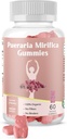 Pueraria Mirifica Gummy 유기 보충교재 - 순수한 뿌리 10:1 집중된 추출물 60 Veggie Gummies, Transgender를 위한 우수한 -. 여성, 남성 ...