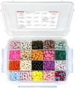 Pill Thing Large 월간 Pill 주최자 내장 손잡이 - Deep Compartments 및 Airtight lid가있는 약 주최자 Pill Case - 여행 Pill Box