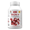 ANDREW LESSMAN 철 플러스 90 캡슐 - 18mg 철, 100 % 순수한 아미노산 킬레이트 철 (Glycinate, Aspartate), 증가 된 흡수를위한 비타민 C 플러스, 작은, 삼키기 캡슐에 쉽게, 첨가물 없음