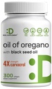 DEAL 지원 Oregano Softgels with Black Seed Oil 300 Count - 30 : 1 추출물, 활성 Carvacrol & Thymoquinone - 산화 면역성 면역력 지원 - 식물 기반, 비 GMO