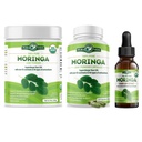 PURA VIDA MORINGA 분말 8개 oz 캡슐 (120 조사)와 Moringa 잎 추출물 하락 (2fl oz)