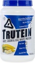 몸 영양 Trutein 높은 단백질 분말: 45% Whey, 45% Casein, 10% 계란 백색, 글루텐 자유로운, 낮은 나트륨, 잔디 페더럴 익스프레스 Whey 단백질 분말, 체육관 보충교재 & 아침 Shake, 바나나 크림, 2lb