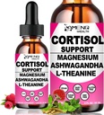 여자, 17-in-1 Cortisol Calm Detox 흡진기 관리자 w. 마그네슘 Ashwagandha를 위한 2 팩 Cortisol 보충교재 Theanine, Cortisol Liquid Drops for Relax, Recess Mood 및 호르몬 하모니, Cortisol 음료 혼합