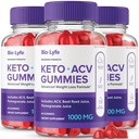 Biolyfe Keto + Gummies, BiolyfeKeto ACV Keto 보충교재 Gummies - 최대 힘, Keto+ ACV 거미, 모든 자연적인 지원 공식 Keto+ACV 고급 공식, Biolyfe Keto Gummy 리뷰 (3 팩)