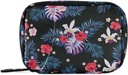 Pill 주최자 Palm Leaves Flowers Pill Box 7 Day Pill Case Bag Travel Pill 주최자 가방 지퍼 휴대용 주간 케이스 컴팩트 크기 비타민 보충 홀더