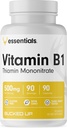 최대 비타민 B1 500mg 캡슐, 필수 (90 인분)