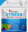 Stress Relief Ashwagandha Gummies - Ashwagandha, GABA, L Theanine, Lemon Balm & Chamomile Flower와 함께 구호 및 초점 보충 - 자연 라즈베리 맛, 팩 60