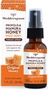 Wedderspoon Propolis 및 Manuka 꿀 Throat 스프레이, 원래 꿀, 1 Fl Oz (팩 1), Sore Throat Relief, 자연 면역 지원