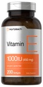 Horbäach Vitamin E 1000 IU Softgel 캡슐 | 200 개 | 비 GMO, 글루텐 프리, 보존 무료 | 비타민 E 오일