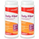LEADER Psyllium Husk 파우더 보충 4-in-1 섬유 Digestive 건강, 식물 기반 100 % 천연 Psyllium Husk 매일 섬유, 글루텐 무료, Non-GMO, Metamucil 20.3 OZ (패키지 2)와 비교