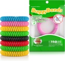 24 팩 Mosquito Repellent 팔찌, 개별적으로 포장 된 Repellent 팔찌, DEET 무료, 자연 및 방수 밴드