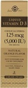 Solgar 액체 비타민 D3 125 mcg (5,000 IU) - 2 fl oz - 맛있고, 자연적인 오렌지 맛 - 건강한 뼈 & 치아 유지 - 면역 체계 지원 - 글루텐 무료, 낙농장 무료, 고셔 - 59 서빙