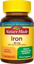 Nature Made Iron 65 mg (325 mg Ferrous Sulfate) 적혈구 지원을위한 규정식 보충교재 180 정제 (팩 1)?