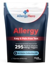 AllergyHero 종합 식품 및 환경 알레르기 테스트 키트 295 성인 및 어린이를위한 트리거 - 쉽고 통증없는 가정 사용 알레르기 테스트 키트 정확한 결과