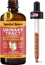 8 Ounce Urinary Tract Infection treatment for Cats and Dogs - 졸업 된 점적기 (1 ML까지 1/4 ML 증가) Cranberry UTI 보충, Kidney 및 Bladder 지원, 8 oz