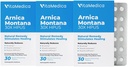 VitaMedica Arnica Montana Blister Pack 30X Tablets for Bruising Pain and Swelling | Plant Based Formula | Plastic Surgeons | Natural Recovery Surgery Or Injury | 3 Pack | 45 서빙