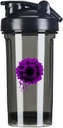 Pancreatic 암 Awareness 18 Ounce 셰이커 병 음료 믹서 누출 방지 전 운동 단백질 쉐이크 식사 보충 쉐이크 병 500ML/18 Oz Black&-1&-1-1