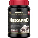 ALLMAX HEXAPRO, 쿠키 및 크림 - 2 lb - 25 그램의 단백질 당 서빙 - 8-Hour Sustained Release - Zero Sugar - 21 서빙
